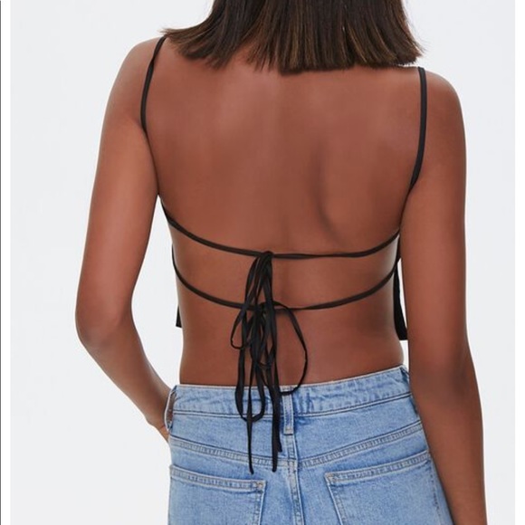 -NWT- Forever21 tie-back cropped cami - Picture 3 of 5